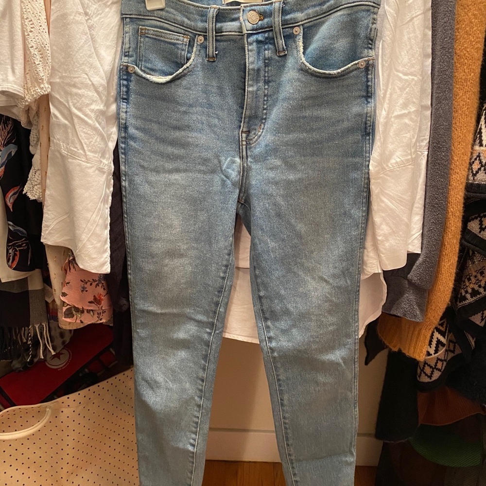 Madewell 10” high rise skinny jeans 28